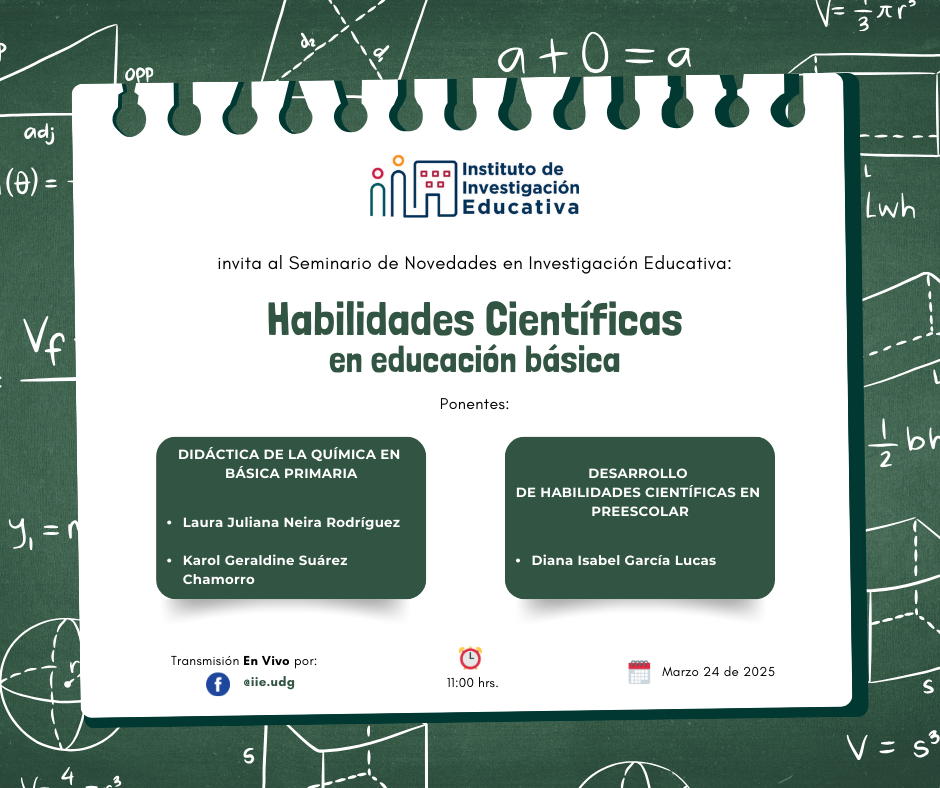 Cartel: Habilidades científicas en educación básica