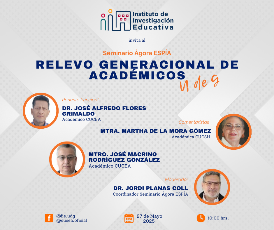 Cartel: Relevo generacional de académicos