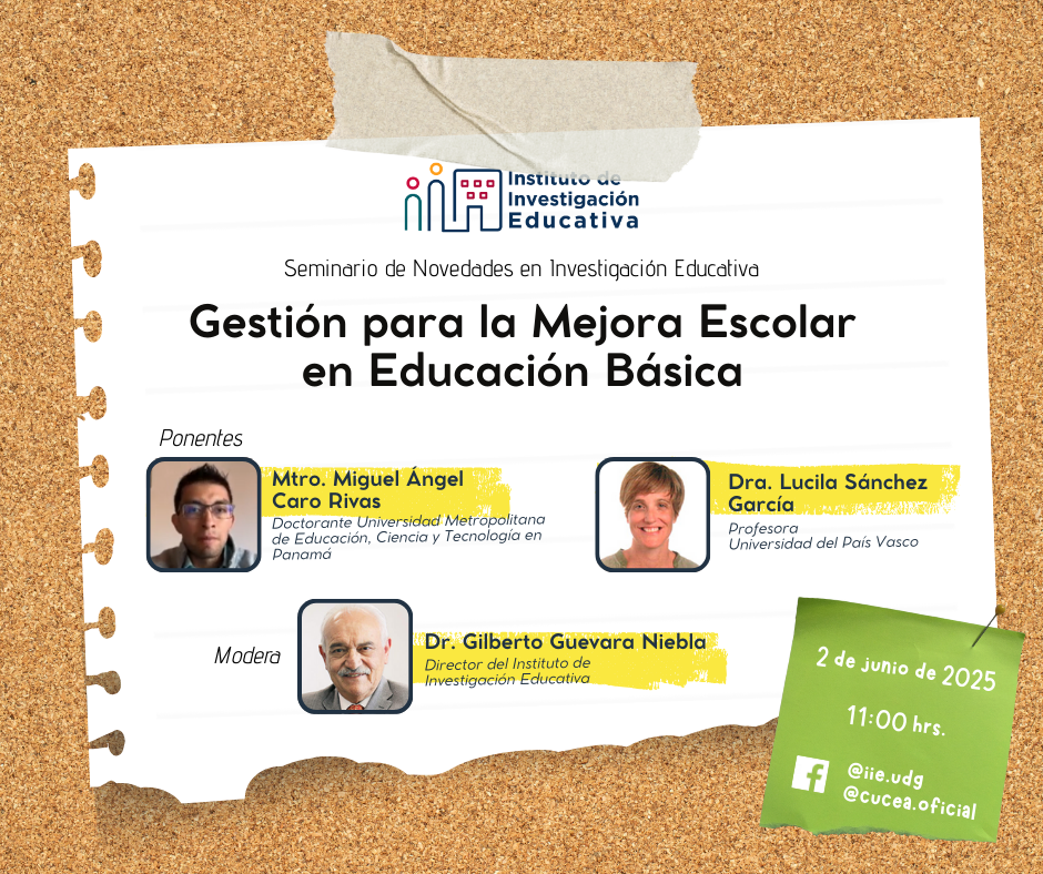 Cartel: Seminario Gestión para la mejora escolar