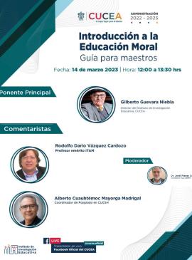 Cartel: Introducción a la Educación Moral